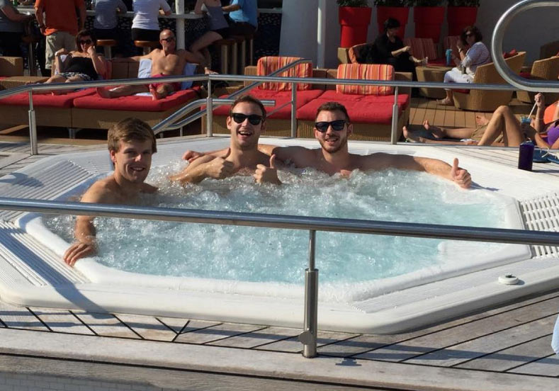 Cruise ship hot tubs can create potential of an exposure to legionnaires disease if not regularly drained and properly maintained. Photo Credit.